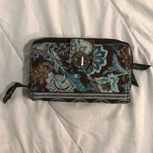 Vera Bradley Snap Wallet in Java Blue